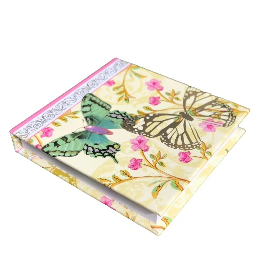 Lily McGee Butterfly Embellished Hardcover Purse Notepad (16006)